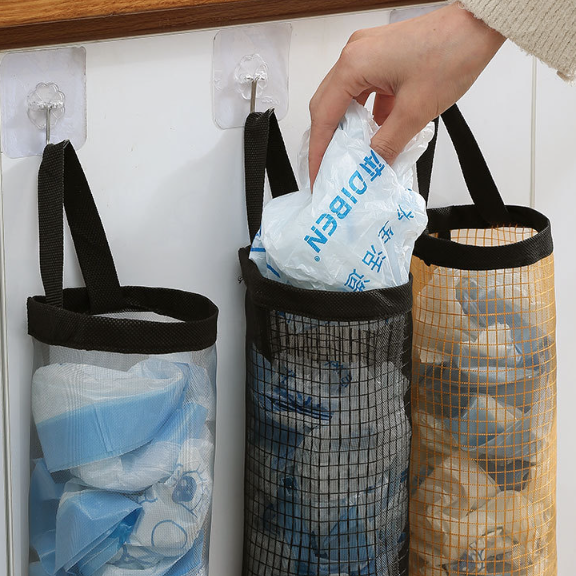 Túi đựng Bịch Nylon cũ đựng vật dụng treo tường túi đựng đồ kéo ra tiện lợi treo cửa bếp L0551