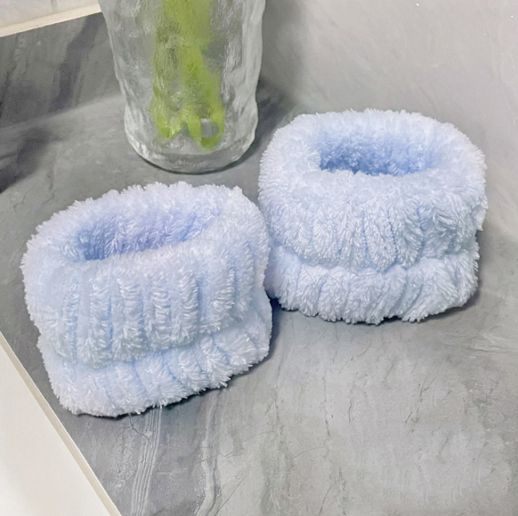 Sét 1 Đôi Vòng đeo tay chống thấm nước rửa mặt chống ướt cổ áo sàn nhà, ống tay chống ẩm thấm mồ hôi (2 Cái) L0612