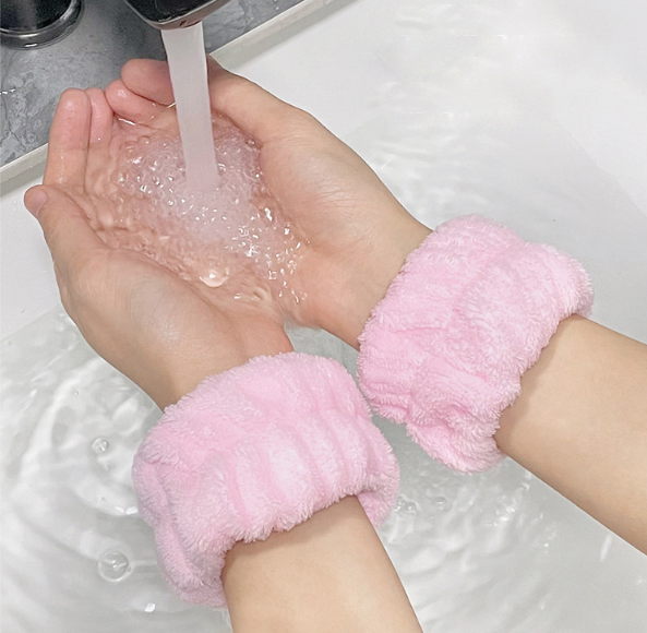 Sét 1 Đôi Vòng đeo tay chống thấm nước rửa mặt chống ướt cổ áo sàn nhà, ống tay chống ẩm thấm mồ hôi (2 Cái) L0612