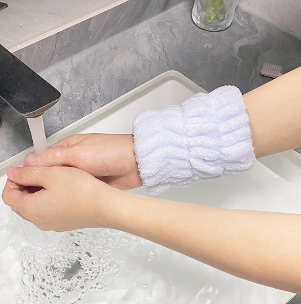 Sét 1 Đôi Vòng đeo tay chống thấm nước rửa mặt chống ướt cổ áo sàn nhà, ống tay chống ẩm thấm mồ hôi (2 Cái) L0612