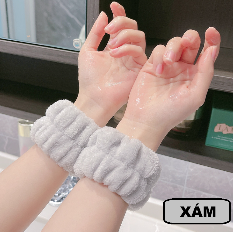 Sét 1 Đôi Vòng đeo tay chống thấm nước rửa mặt chống ướt cổ áo sàn nhà, ống tay chống ẩm thấm mồ hôi (2 Cái) L0612