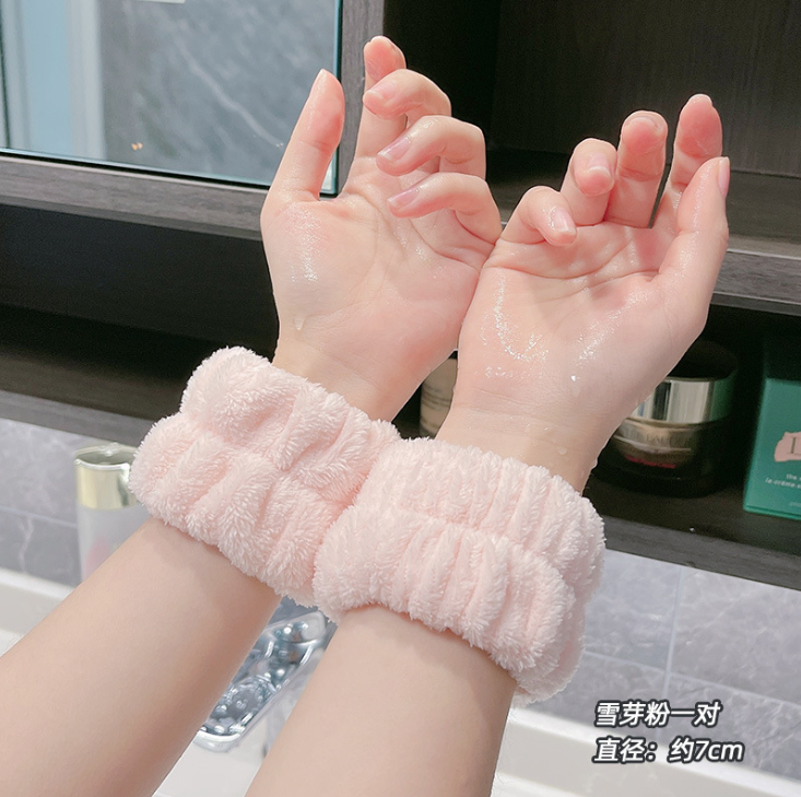 Sét 1 Đôi Vòng đeo tay chống thấm nước rửa mặt chống ướt cổ áo sàn nhà, ống tay chống ẩm thấm mồ hôi (2 Cái) L0612