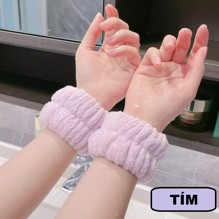 Sét 1 Đôi Vòng đeo tay chống thấm nước rửa mặt chống ướt cổ áo sàn nhà, ống tay chống ẩm thấm mồ hôi (2 Cái) L0612