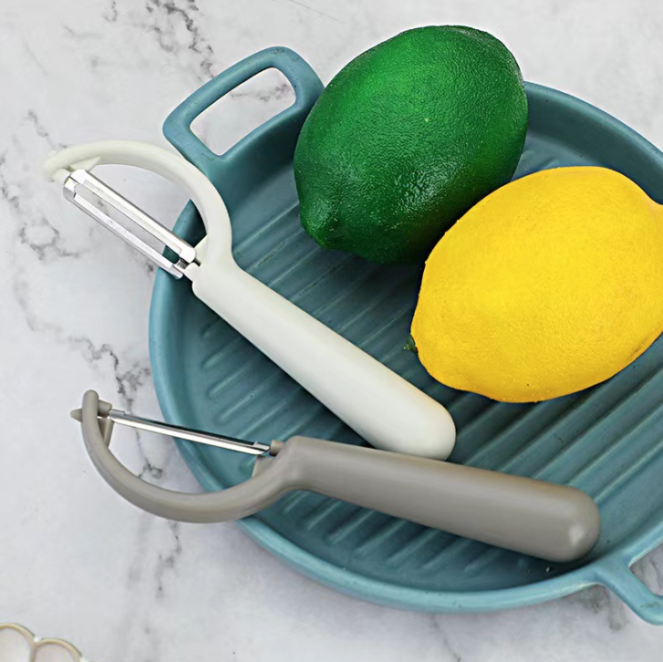 Dao gọt vỏ trái cây bằng thép không gỉ có tay cầm, dụng cụ bào gọt vỏ khoai tây củ quả nhỏ gọn L0623