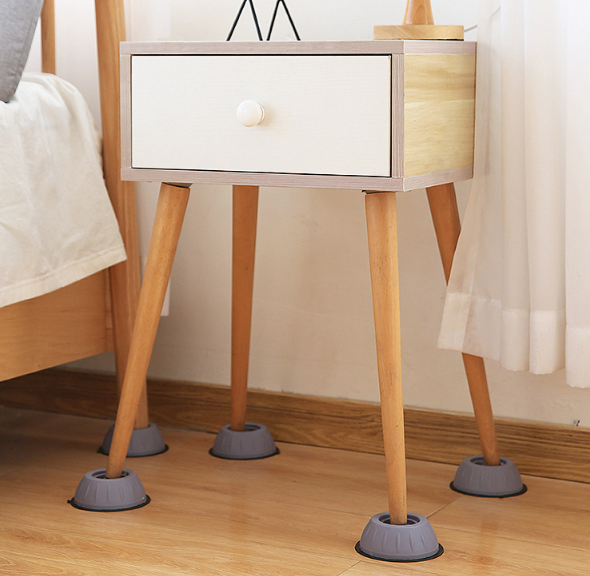 Bộ 4 Miếng đệm chân máy giặt chống trượt và chống sốc, đệm cao su cố định, đế tủ lạnh đa năng L0651