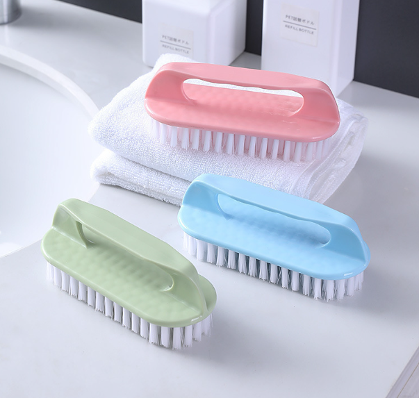 Bàn chải giặt đồ vệ sinh bàn chải chà giày chà quần áo mềm bằng nhựa có tay cầm L0652