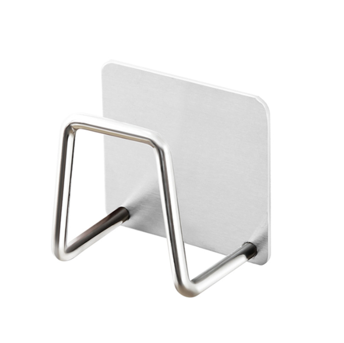 Giá để miếng rửa chén bát khăn lau bằng thép giá để đồ không cần khoan đục lỗ L0653