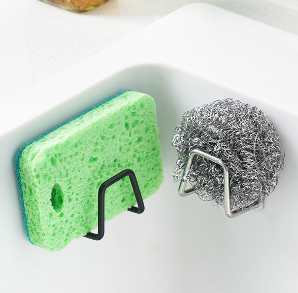 Giá để miếng rửa chén bát khăn lau bằng thép giá để đồ không cần khoan đục lỗ L0653