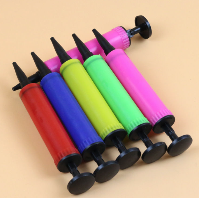 Bơm bóng bay mini cầm tay đẩy bơm khí bóng số trang trí tiệc L0654