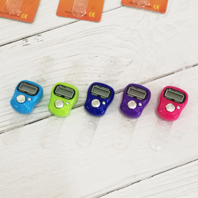 Máy đếm đeo ngón tay mini máy đếm điện tử kiểm kho máy đếm niệm Phật L0713