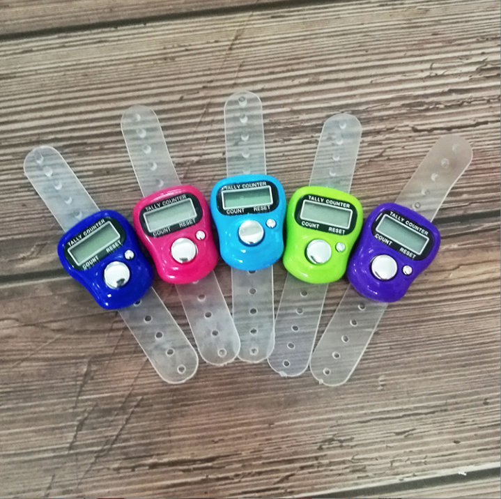 Máy đếm đeo ngón tay mini máy đếm điện tử kiểm kho máy đếm niệm Phật L0713