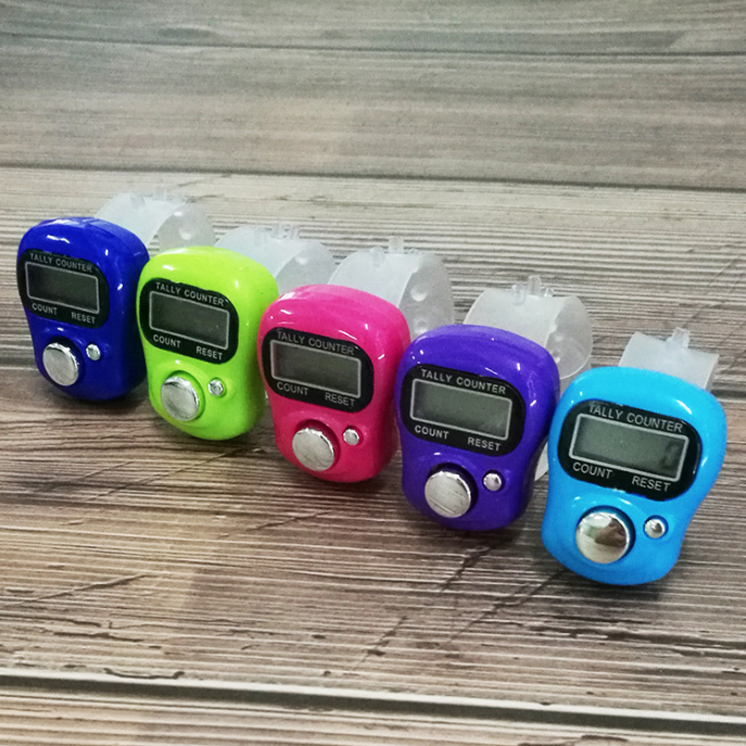 Máy đếm đeo ngón tay mini máy đếm điện tử kiểm kho máy đếm niệm Phật L0713