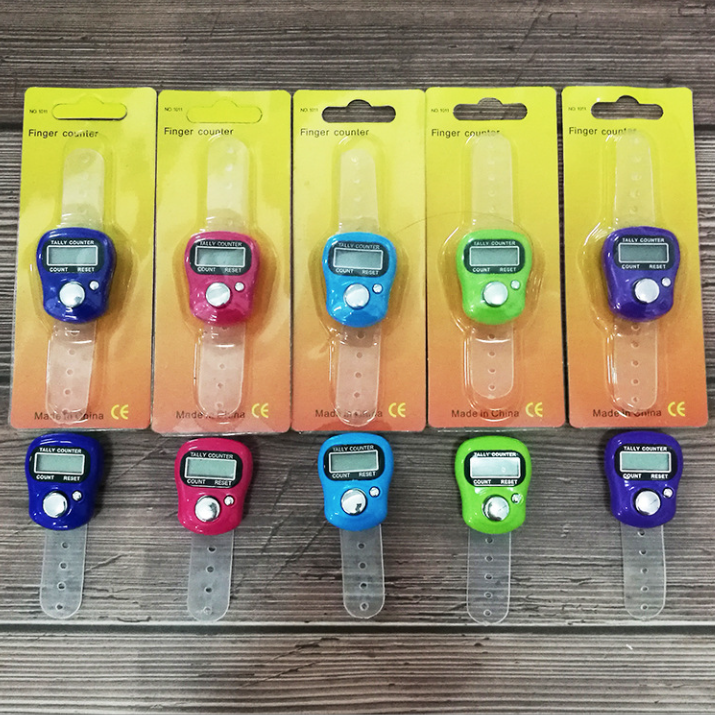 Máy đếm đeo ngón tay mini máy đếm điện tử kiểm kho máy đếm niệm Phật L0713