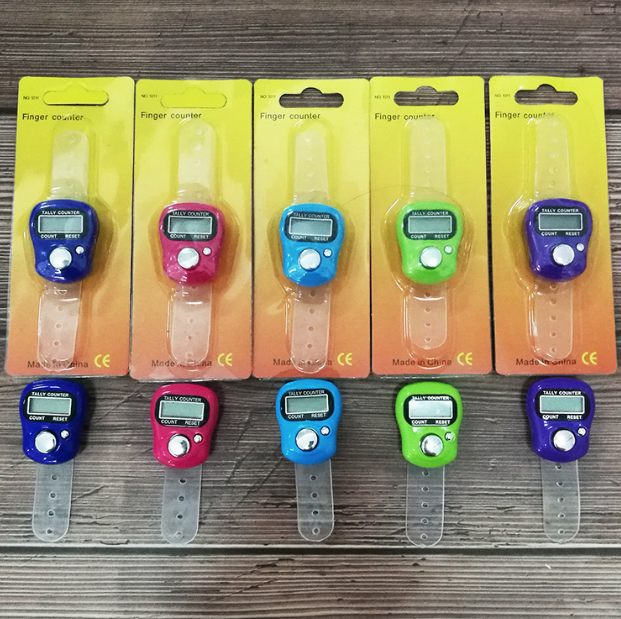 Máy đếm đeo ngón tay mini máy đếm điện tử kiểm kho máy đếm niệm Phật L0713