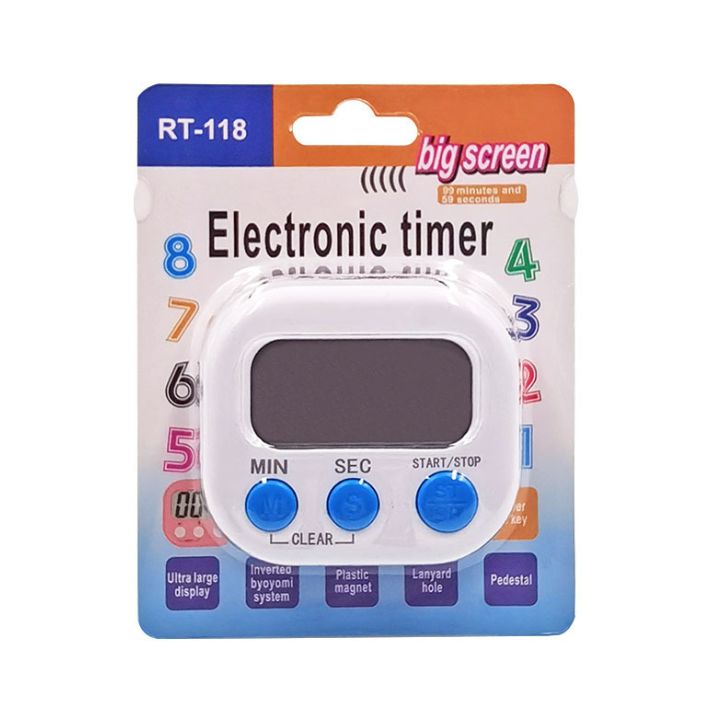 Đồng hồ bấm giờ đếm ngược nhà bếp đồng hồ bấm giờ điện tử báo thời gian canh món ăn L0732