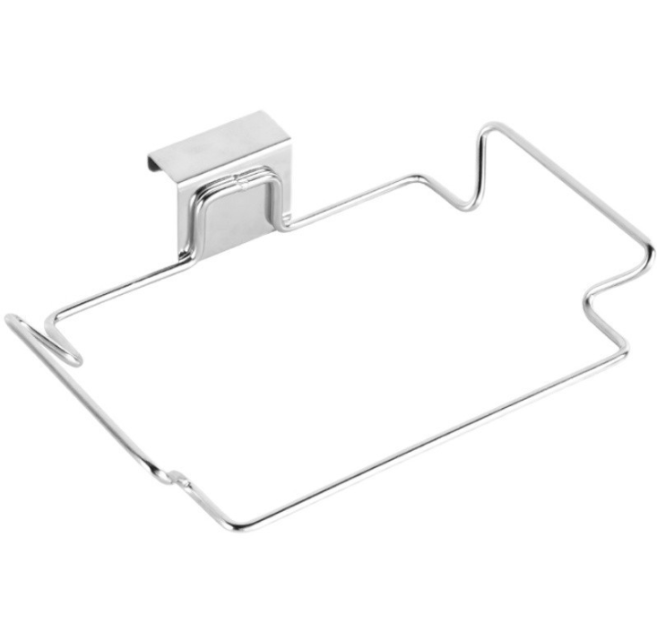 Giá treo túi đựng rác bằng thép không gỉ sáng tạo móc treo đồ phía sau cửa tủ bếp đa năng L0753