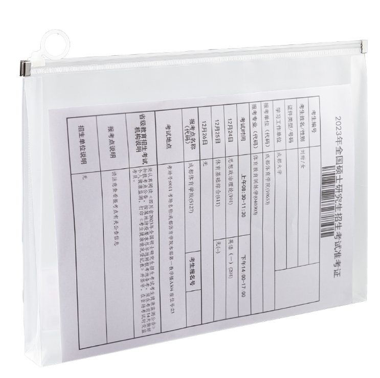 Túi lưới nylon đựng hồ sơ trong suốt có khóa kéo đựng giấy tờ túi đựng hồ sơ đựng văn phòng L0841