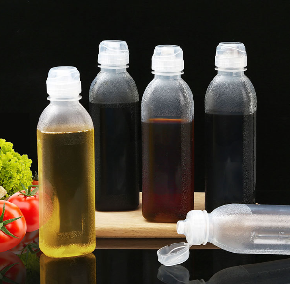 Bình đựng bóp chai nước sốt dầu ăn gia vị nước tương nước mắm chai chiết đựng dầu ăn gia vị L0842