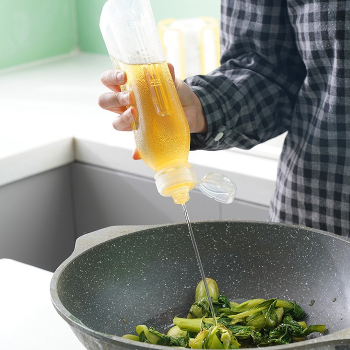 Bình đựng bóp chai nước sốt dầu ăn gia vị nước tương nước mắm chai chiết đựng dầu ăn gia vị L0842