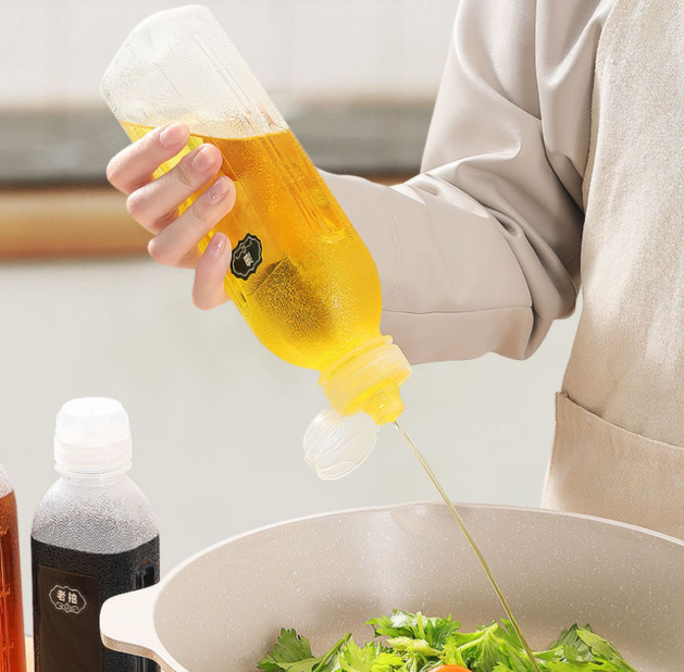 Bình đựng bóp chai nước sốt dầu ăn gia vị nước tương nước mắm chai chiết đựng dầu ăn gia vị L0842