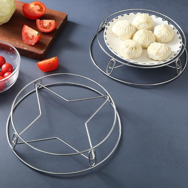Giá để nồi hình sao 4 cánh inox giá để nồi cách nhiệt chống bỏng, giá để hấp đồ ăn L0911