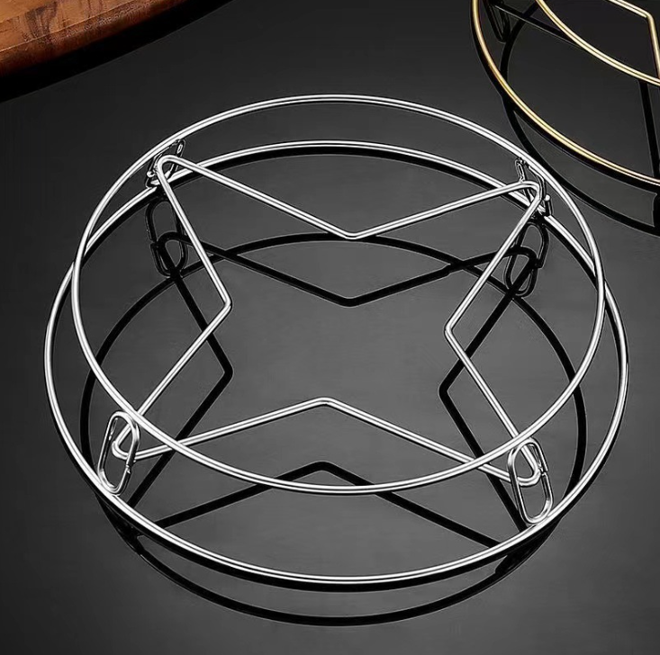 Giá để nồi hình sao 4 cánh inox giá để nồi cách nhiệt chống bỏng, giá để hấp đồ ăn L0911