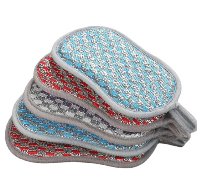 Miếng vải rửa chén bát hai mặt, miếng nhấc nồi đa năng, miếng cọ rửa khử trùng bàn chải nồi A0632