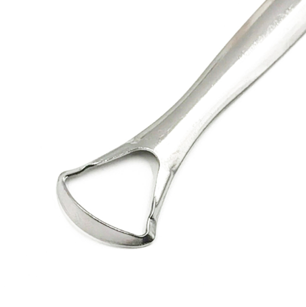 Dụng cụ cạo lưỡi inox, bàn chải vệ sinh lưỡi sạch sẽ loại bỏ vi khuẩn tránh hôi miệng A1116
