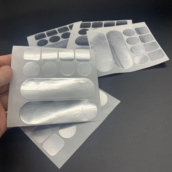 Miếng dán vá xoong nồi chậu inox chịu nhiệt độ cao miếng dán bạc sửa chữa đáy nồi bị lủng lỗ A1118