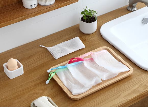 Túi lưới xà phòng tạo bọt thủ công lưới tạo bọt sữa rửa mặt tiện lợi A1131