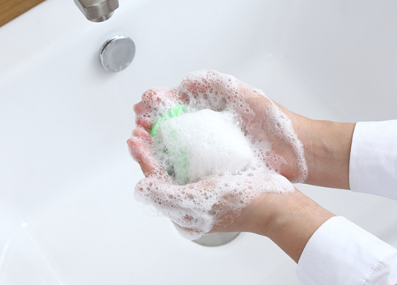 Túi lưới xà phòng tạo bọt thủ công lưới tạo bọt sữa rửa mặt tiện lợi A1131