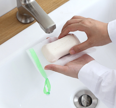 Túi lưới xà phòng tạo bọt thủ công lưới tạo bọt sữa rửa mặt tiện lợi A1131
