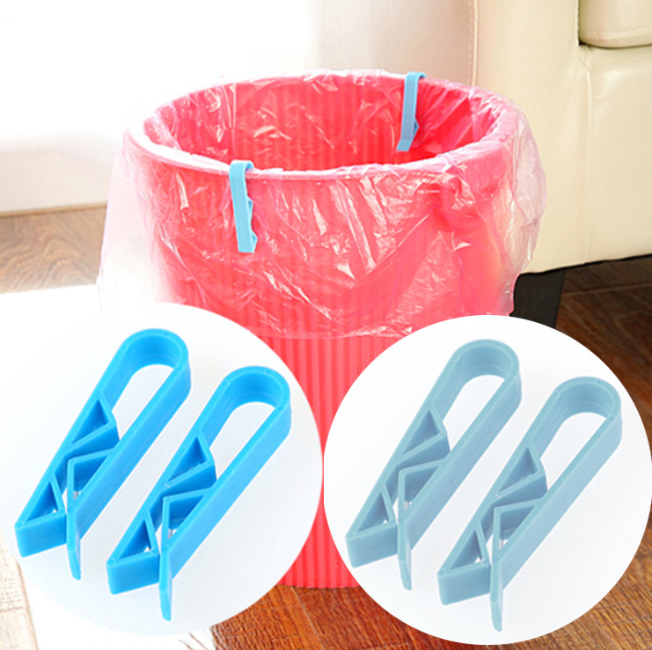 Kẹp thùng rác cố định chống tuột nhiều màu kẹp túi đựng rác kẹp bên thùng rác A1143