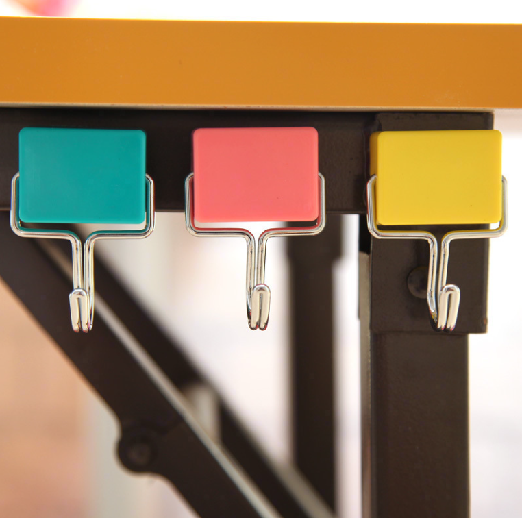 Móc nam châm màu kẹo không đục lỗ, móc sắt không dấu vết, móc nam châm không cần khoan đục A1154