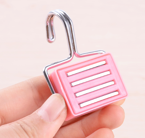 Móc nam châm màu kẹo không đục lỗ, móc sắt không dấu vết, móc nam châm không cần khoan đục A1154