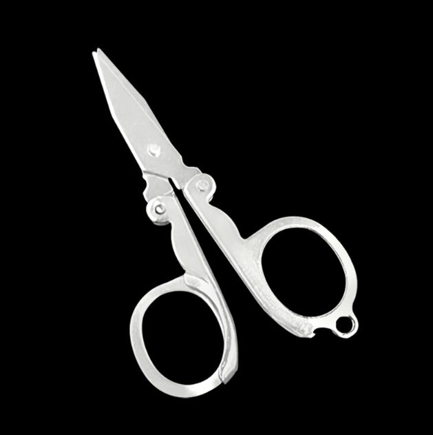 Kéo gấp inox kéo nhỏ du lịch kéo cắt móng tay câu cá kéo cắt dây gấp mini cầm tay A1156