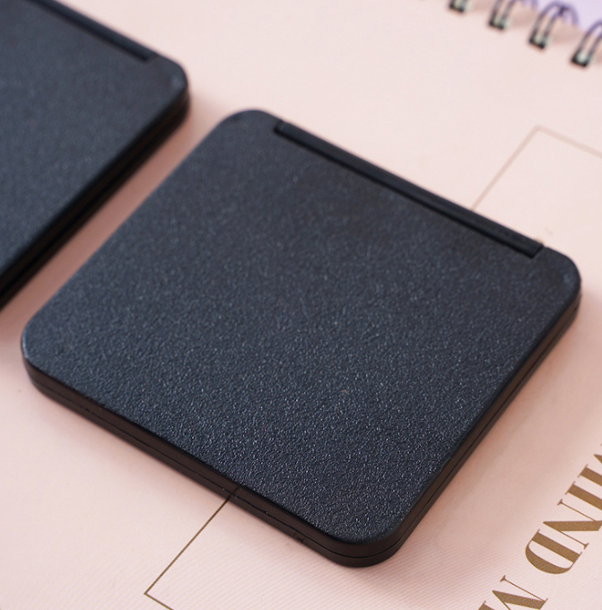 Gương vuông trang điểm mini cầm tay, gương trang điểm công chúa cầm tay có thể gập lại A1213