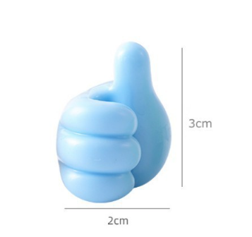 Sét 10 Móc treo dán tường ngón tay cái treo dây cáp điện đa năng, móc dán tường sáng tạo treo vật dụng A1226-SET10C