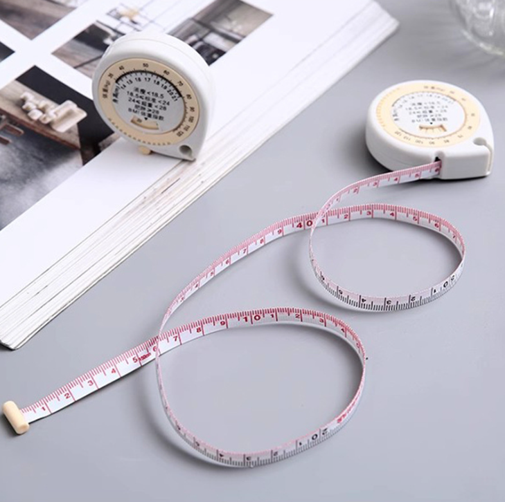 Thước dây đo sức khỏe BMI thước dây cầm tay đo vòng eo mini hình giọt nước A1237