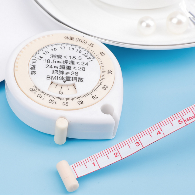 Thước dây đo sức khỏe BMI thước dây cầm tay đo vòng eo mini hình giọt nước A1237