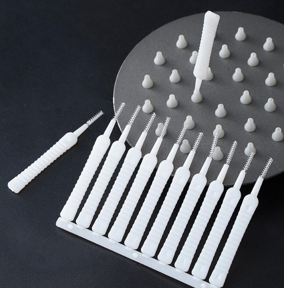 Bịch 10 Cây Chổi vệ sinh lỗ thoát nước vòi sen chổi thông tắc các tia nước vòi tắm mini A1242