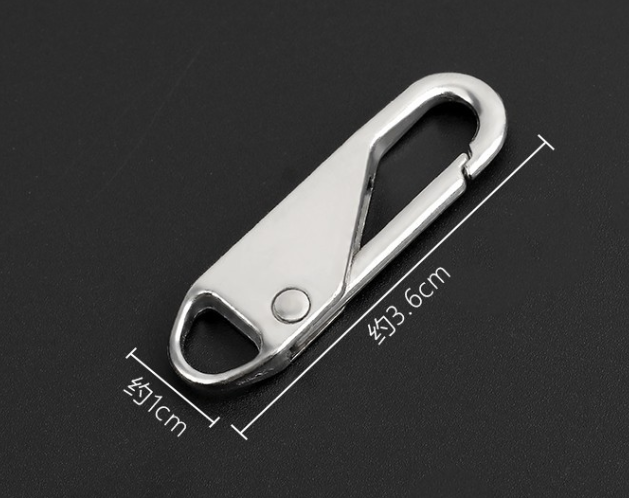 Đầu Khóa kéo kim loại có thể tháo rời đầu khóa kéo sửa chữa hành lý quần áo túi ví bị hỏng khóa A1241