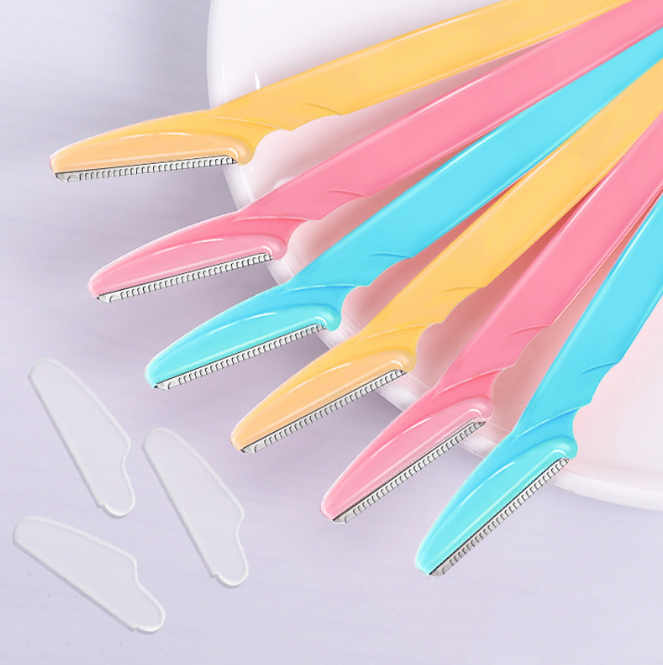 Bộ 3 dao cạo lông mày tay cầm thẳng an toàn chống trầy xước A1245