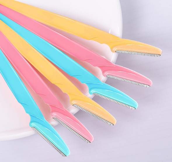 Bộ 3 dao cạo lông mày tay cầm thẳng an toàn chống trầy xước A1245