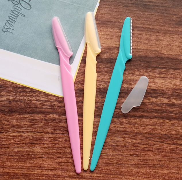 Bộ 3 dao cạo lông mày tay cầm thẳng an toàn chống trầy xước A1245