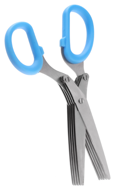 Kéo cắt nhỏ 5 Lớp cắt hành lá đa năng bằng thép không gỉ nhiều lớp kéo cắt gia vị A1321