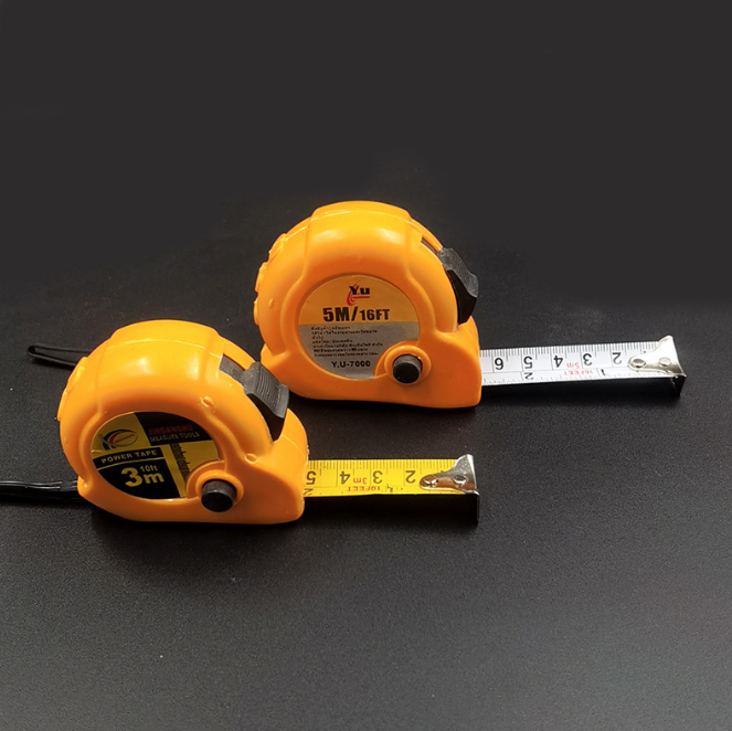 Thước dây kim loại kiểu ốc sên dài 5 mét dụng cụ đo lường hàng ngày thước đo kỹ thuật A1614