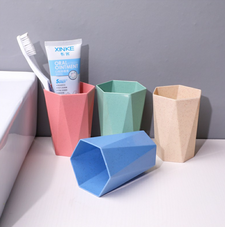 cốc nhựa kim cương đánh răng, cốc nhựa đựng bàn chải đánh răng A1651