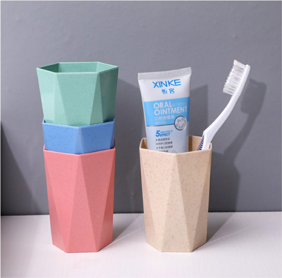 cốc nhựa kim cương đánh răng, cốc nhựa đựng bàn chải đánh răng A1651