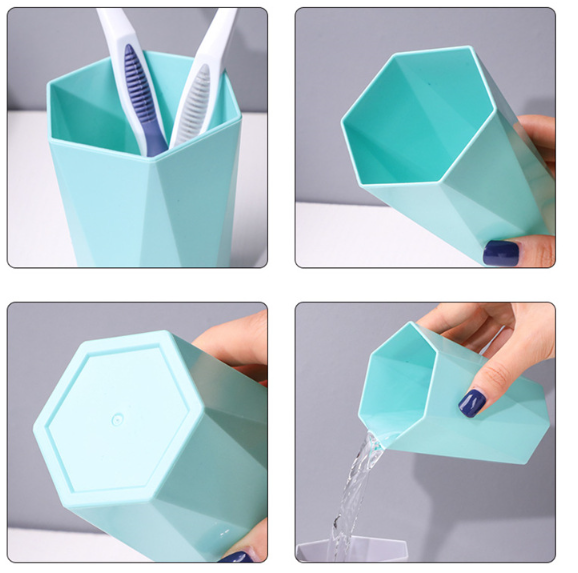 cốc nhựa kim cương đánh răng, cốc nhựa đựng bàn chải đánh răng A1651